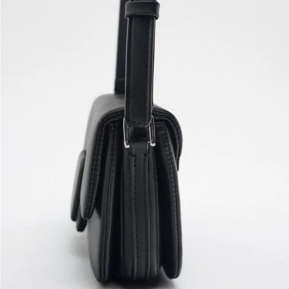 ZARA SQUARE PIECE TRIM CROSSBODY BAG - Picture 5 of 5